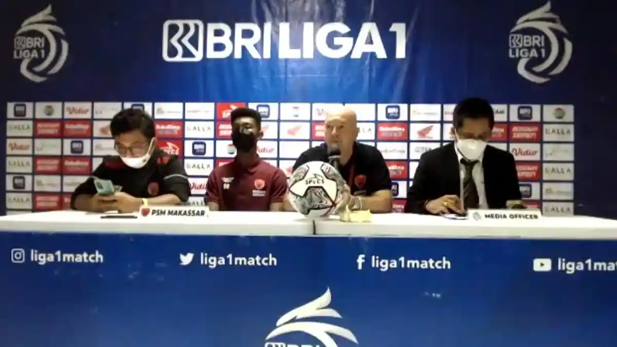 Ditahan Imbang Persik, Pelatih PSM: Pemain Mempersulit Rekannya Sendiri