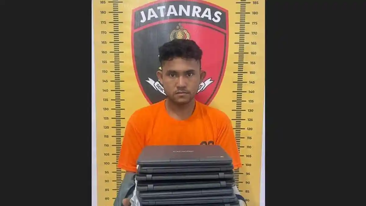 Bongkar Perpustakaan SD Negeri dan Curi Laptop Senilai Rp 44 Juta, Pria di Sergai Ditangkap