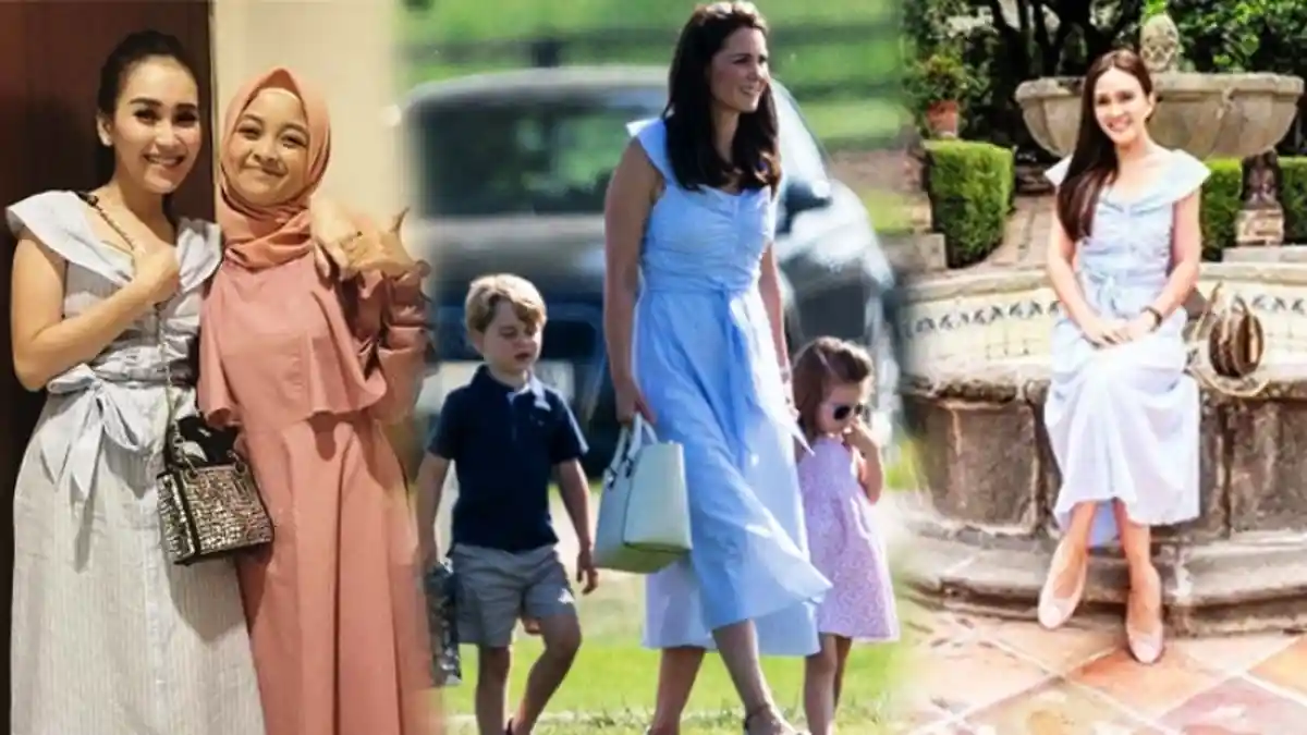 3 Gaya Seleb Tanah Air Ini Pakai Baju Kembaran dengan Kate Middleton, Cantik Mana?