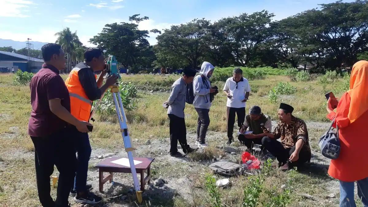 Segera Dibangun, Panitia Pembangunan Tentukan Arah Kiblat Masjid Raya Sulteng