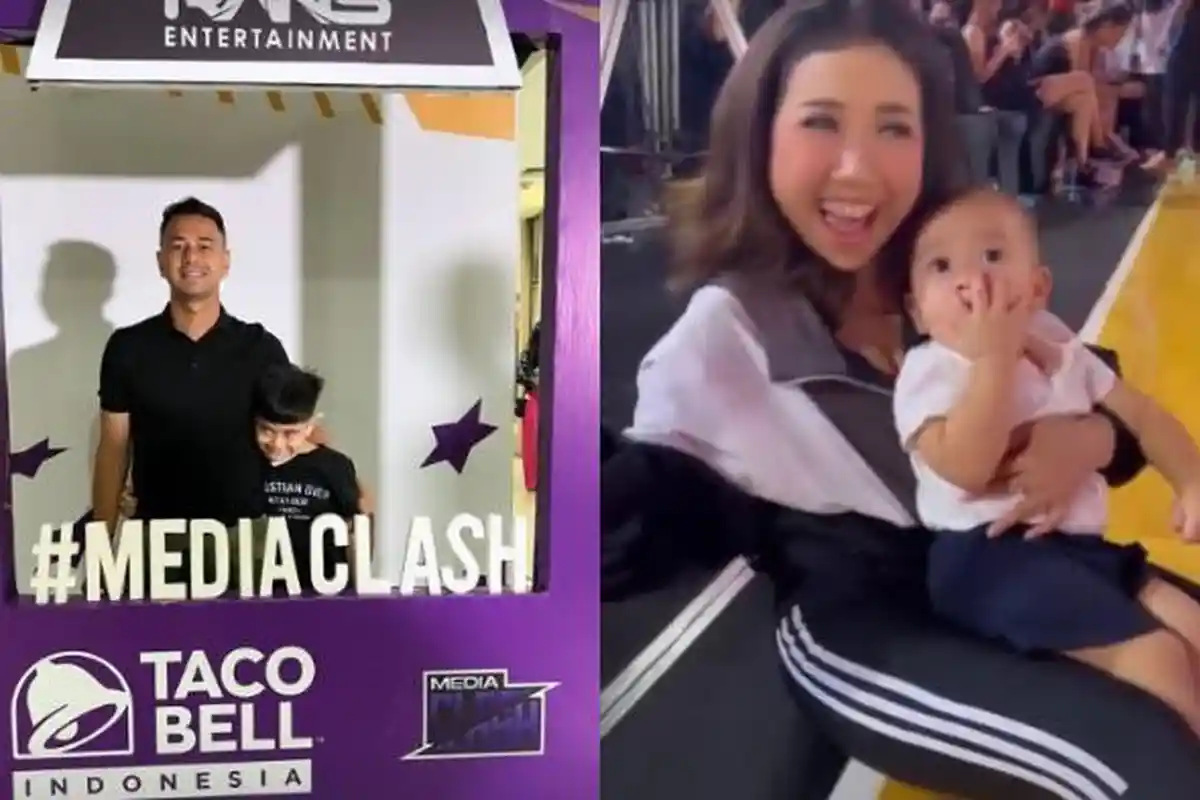 Rafathar dan Rayyanza Temani Raffi Ahmad Tanding Basket di Media Clash