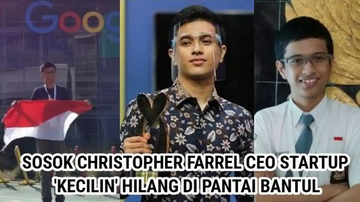 Siapa Christopher Farrel? CEO Startup 'Kecilin' Hilang di Pantai Bantul:Tinggalkan 8 Surat Misterius