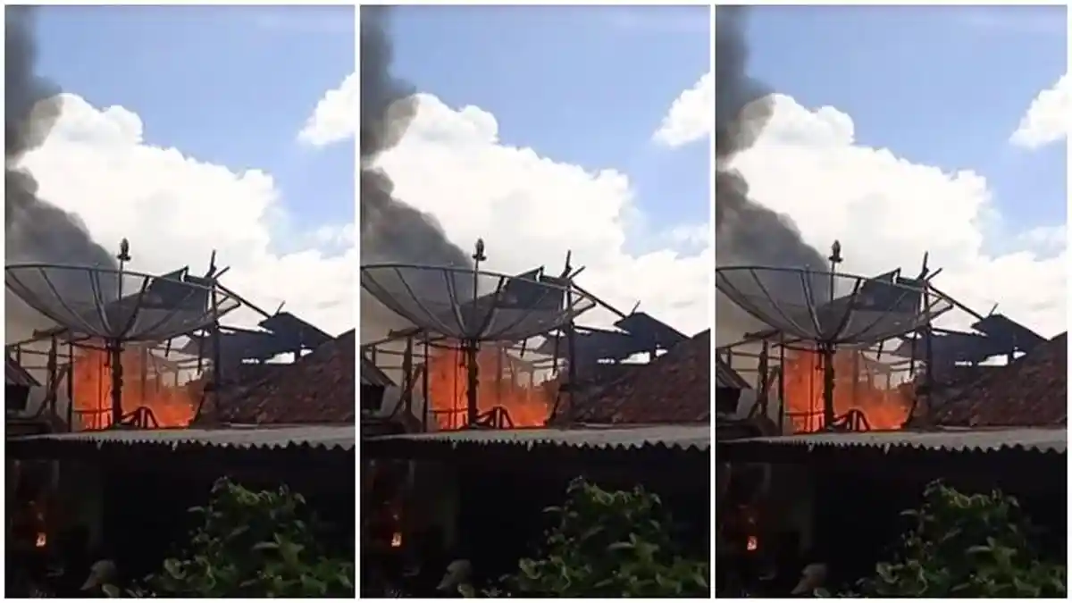 Kebakaran di Lahat Kelurahan Pasar Lama, Warga Berjibaku Padamkan Api di Rumah yang Terbakar