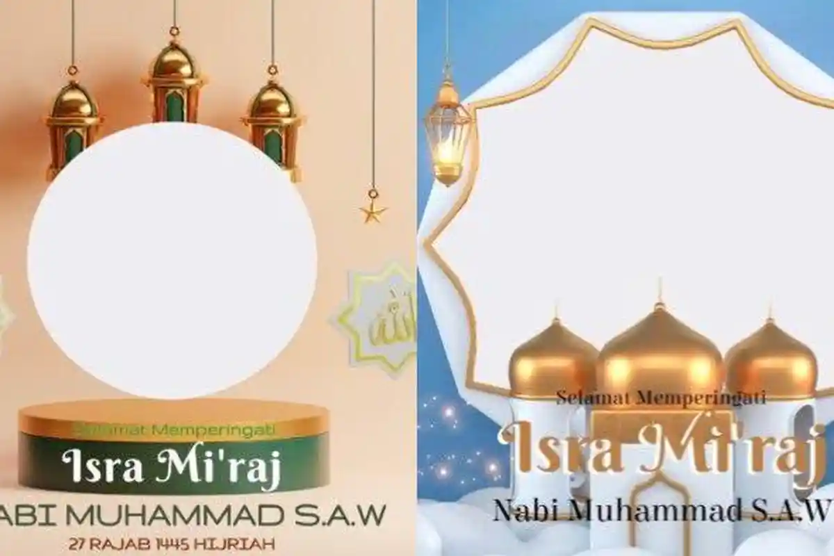 15 Link Twibbon Peringatan Isra Miraj 1446 H / 2025 Penuh Makna, Cocok Dibagikan di Medsos