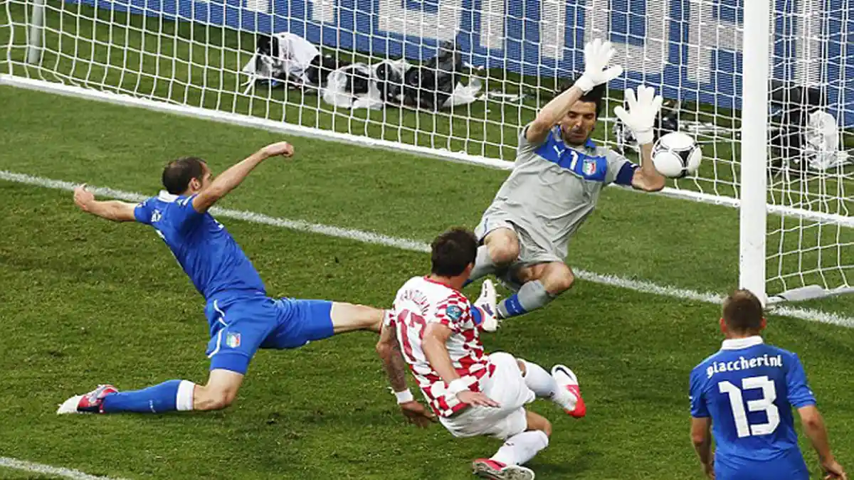 Kondisi Gianluigi Buffon Usai Lututnya Tertusuk Pul Sepatu Mario Mandzukic