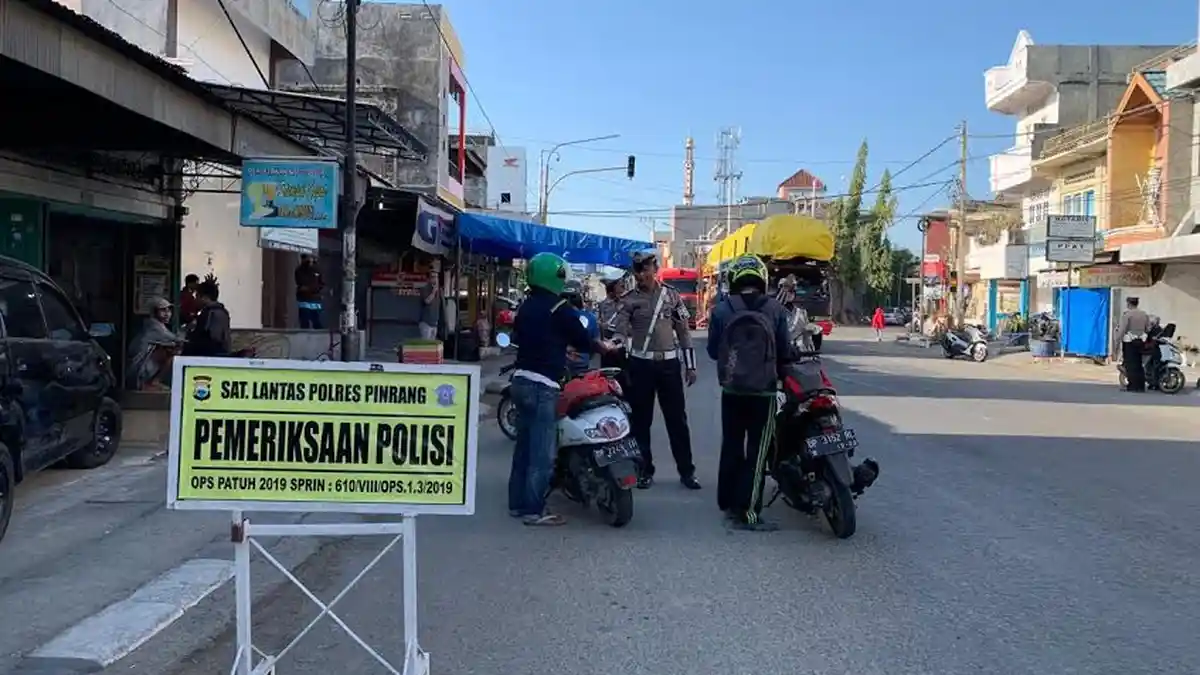 Operasi Patuh Polres Pinrang Berakhir, Segini Pelanggar yang Terjaring