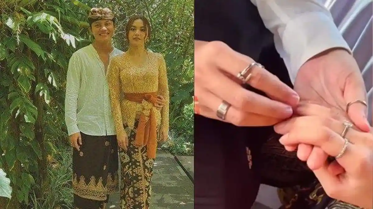 Rizky Febian Datangi Keluarga Mahalini di Bali, Sematkan Cincin di Jari Sang Pacar