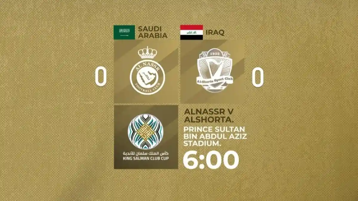 Ronaldo Hampir Cetak Gol di Babak Pertama Al Shorta VS Al Nassr, Cek Link Siaran Langsung