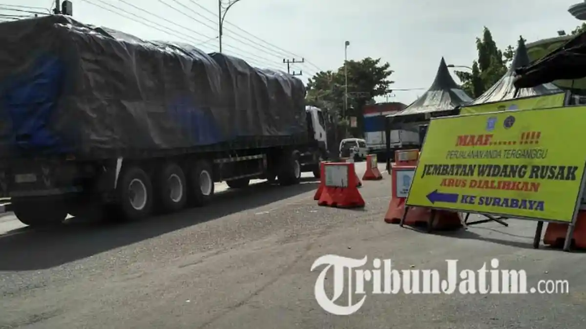 Ini Rekayasa Lalin Terbaru Paska Jembatan Widang Ambruk, Truk dan Alat Berat Boleh Lewat, Tapi