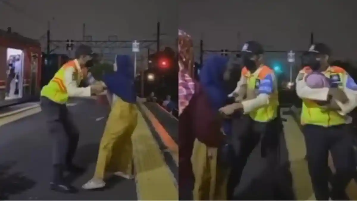 Ibu Muda Nekat Buang Bayinya di Rel Kereta Api, Aksinya Digagalkan Petugas, Pelaku Diduga Depresi
