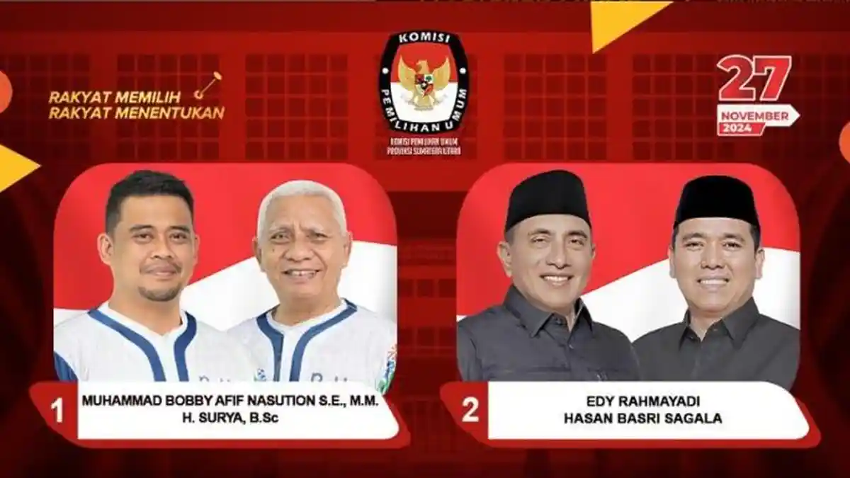 6 Hasil Survei Pilkada Sumut 2024 Elektabilitas Bobby Nasution Dekat Pencoblosan, Kans Edy Rahmayadi
