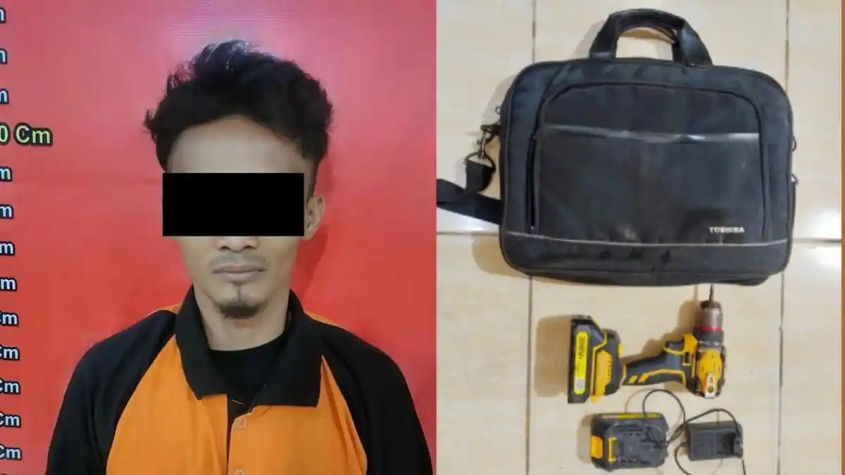 Bobol Gudang Lewat Pintu Belakang, Pria di Lampung Tengah Diringkus 4 Hari Kemudian - Tribunlampung.co.id