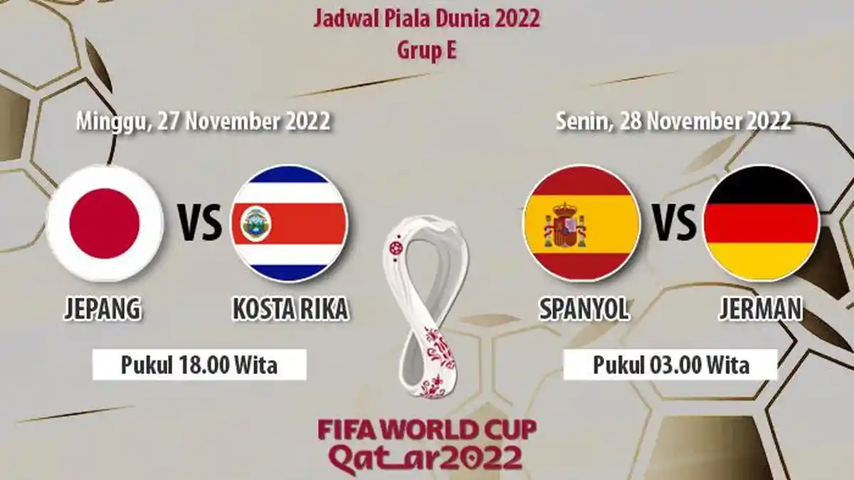 Jadwal Piala Dunia 2022 Grup E, Nasib Jerman Ada di Tangan Spanyol, Der Panzer Potensi Tak Lolos