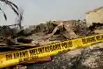 Sisa Kebakaran Pondok Bambu