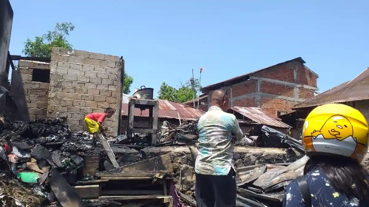 Korban Kebakaran di Mahawu Manado Sulawesi Utara Sebut Api dari Dapur