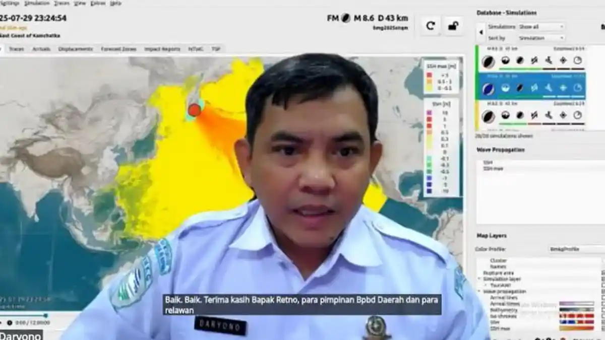 Rincian Ketinggian Tsunami di Indonesia Imbas Gempa Rusia