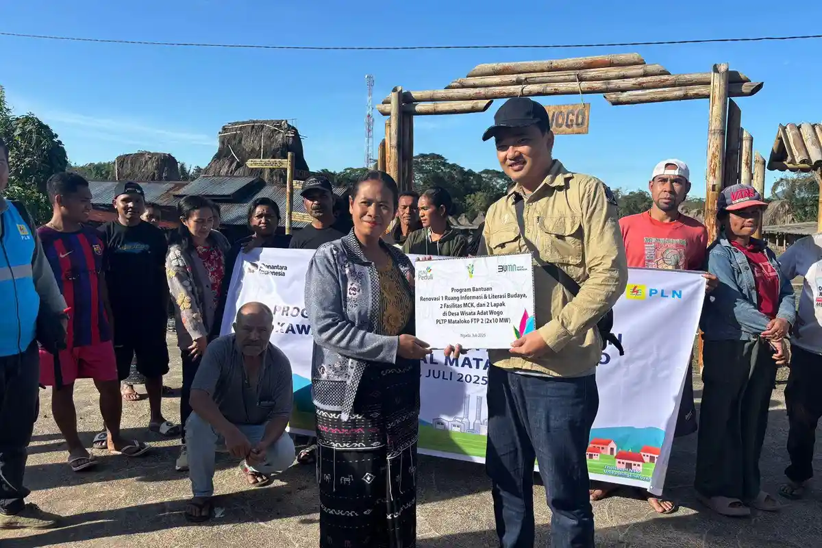 PLN Gercep Realisasi Program Penataan dan Pengelolaan Desa Adat Wogo sekitar PLTP Mataloko