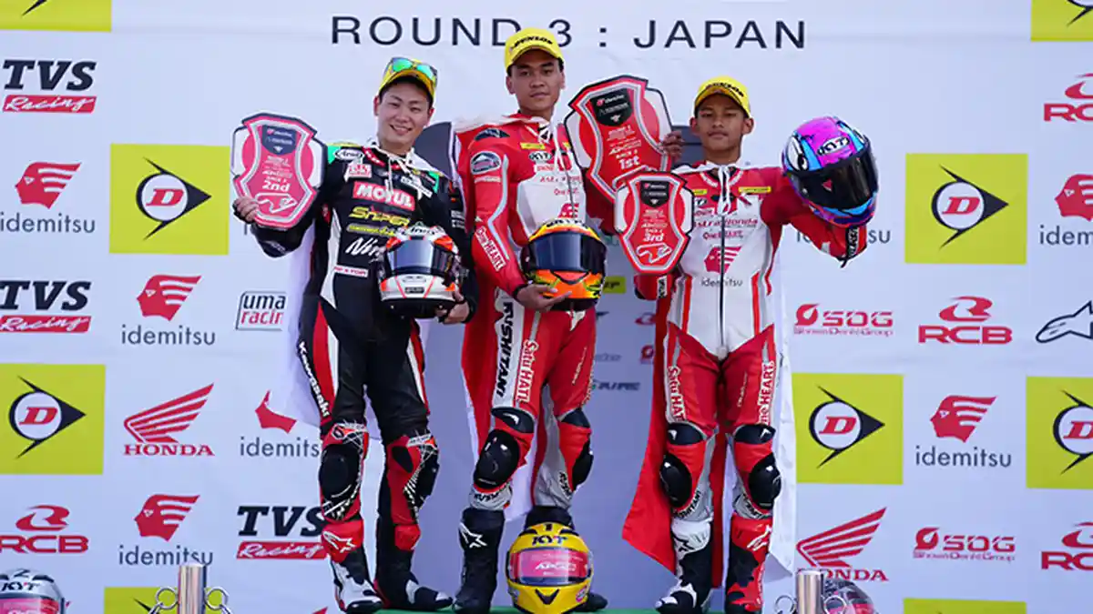 Tak Terbendung, Astra Honda Racing Team Dominasi Podium ARRC Jepang