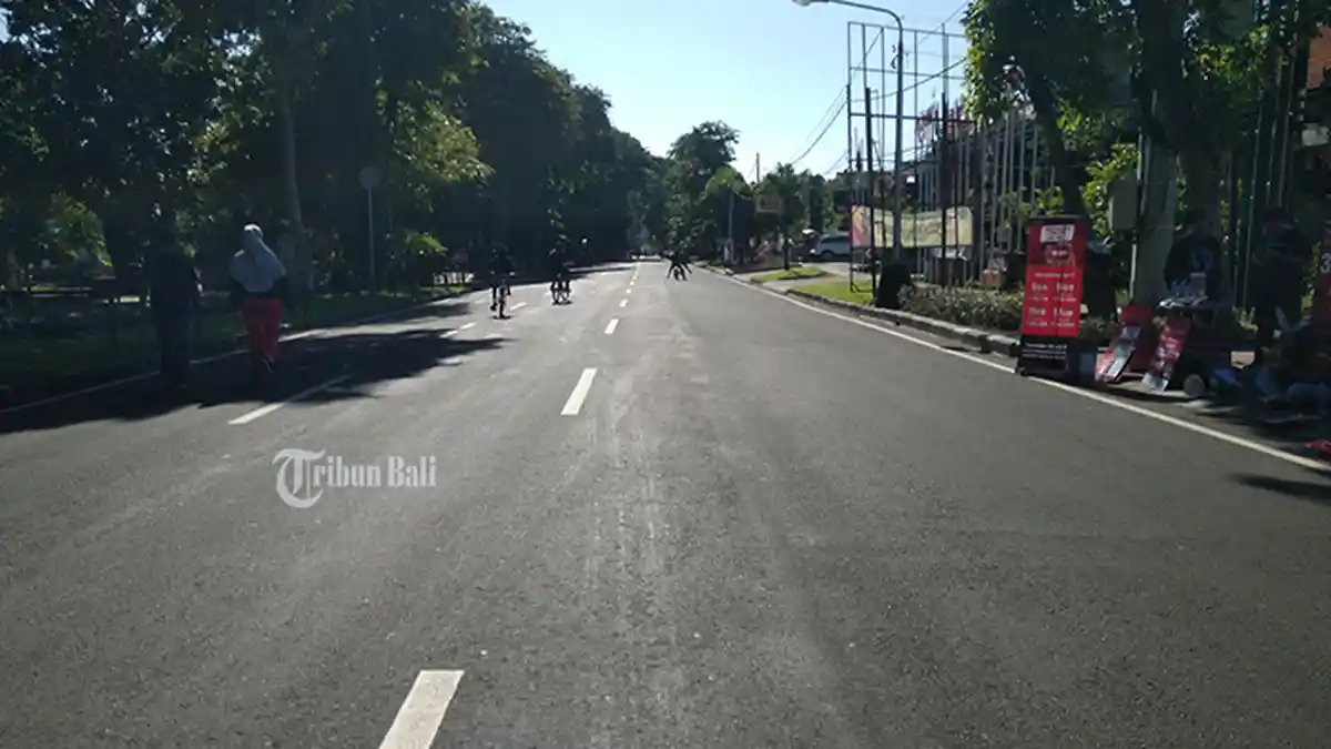 Diduga Imbas Covid-19, CFD Renon Sepi, Omzet Pedagang Turun Drastis