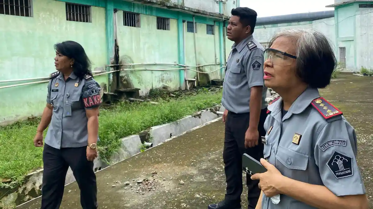 Kalapas Perempuan Medan Kontrol Area Branggang untuk Cegah Gangguan Kamtib
