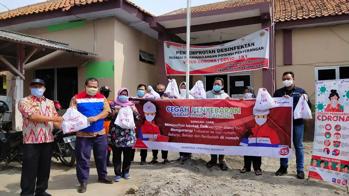 Pertamina Berikan Bantuan Paket Sembako untuk Masyarakat Yogyakarta