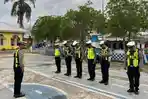 Satlantas Polres Malaka Gelar Pengaturan dan Imbauan Kamseltibcar Lantas di Kota Betun
