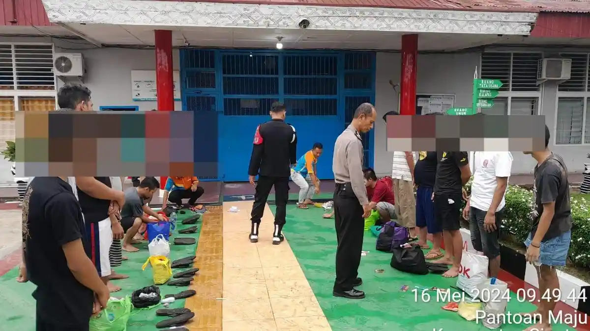 Over Kapasitas, Polres Siantar Terpaksa Titipkan 18 Tahanannya ke Rutan Lapas