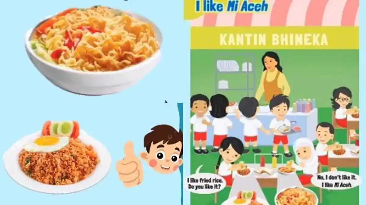 25 Latihan Soal & Jawaban Bahasa Inggris Kelas 3 Bab 1 Semester 1 Kurikulum Merdeka, I Like Mi Aceh