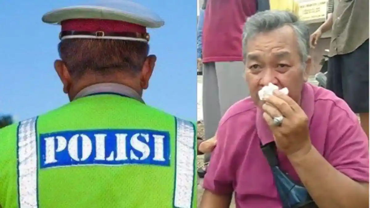 Sosok Oknum Polisi di Polres Prabumulih Sumsel Tendang Pengendara Hingga Berdarah