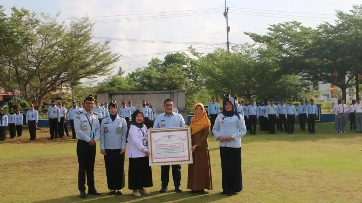 Kanwil Kemenkumham Kepri Peduli Stunting, Salurkan Bantuan Peduli