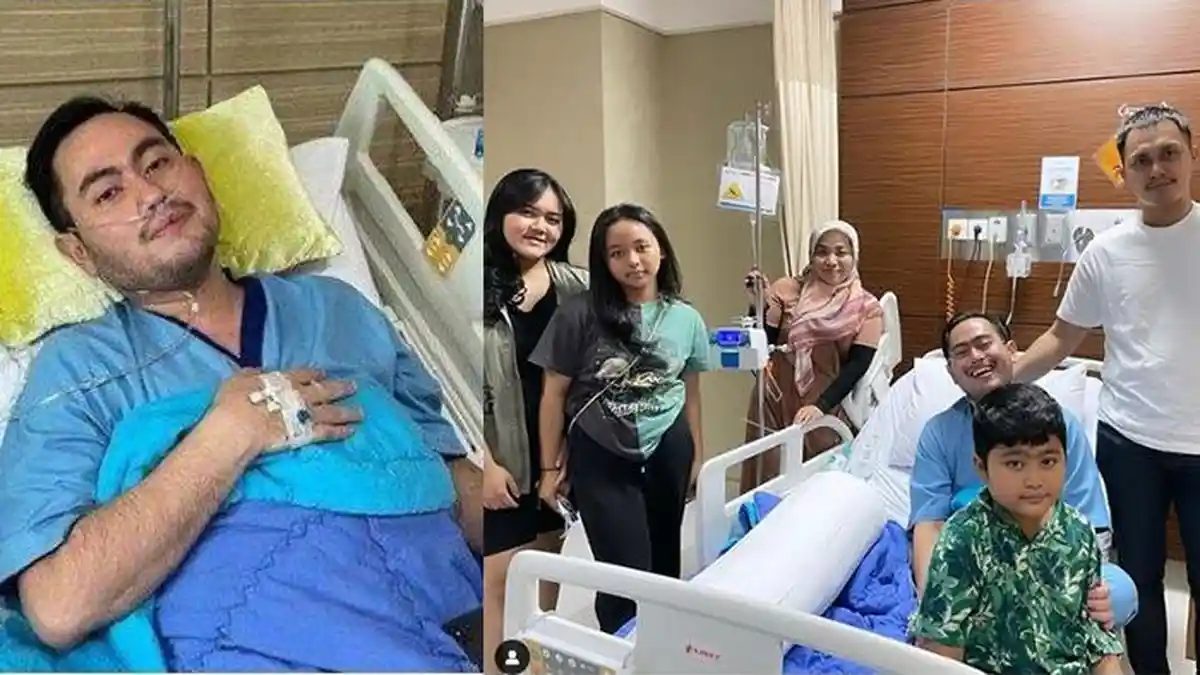 AKUR, Muzdalifah dan Anak-anak Jenguk King Nassar yang Dirawat di RS: Sayang dan Cinta Papa