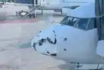 Viral Moncong Pesawat Garuda Indonesia Rusak Usai Mendarat, Penumpang Syok