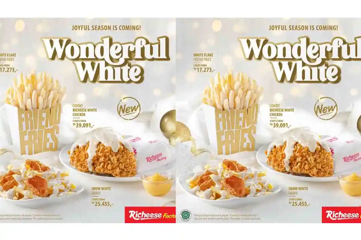 LEBIH MURAH! Promo Wonderful White Richeese Factory, Combo Richeese White Chicken Rp39 Ribuan