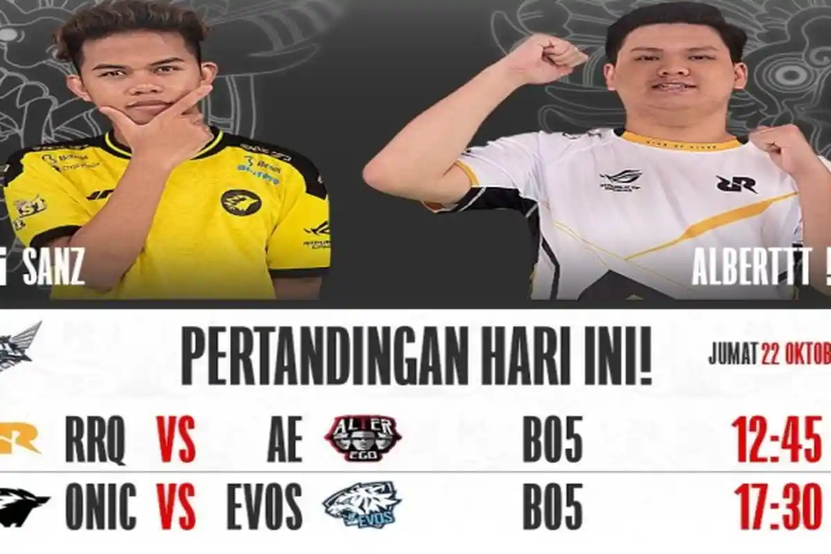 Hasil Playoff MPL ID Season 8 Hari Ini - RRQ Hoshi Vs Alter Ego dan ONIC Vs EVOS Legends