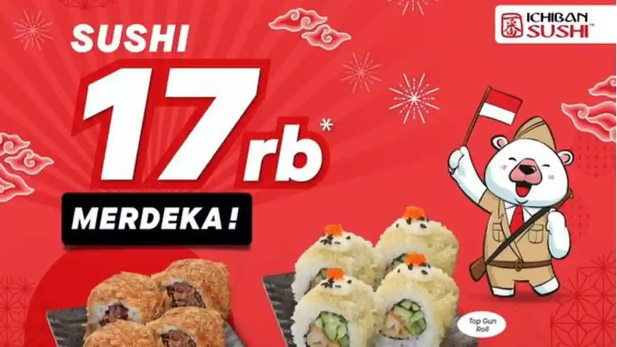 Promo Ichiban Sushi Hari ini 14 Agustus 2022, Harga Rp17 Ribu
