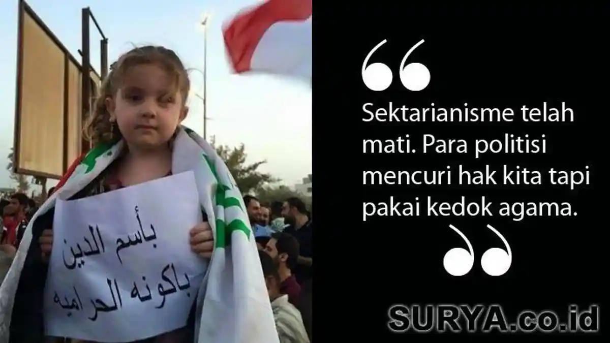 Muslim Syiah dan Suni di Irak Demo Bareng Lawan Korupsi