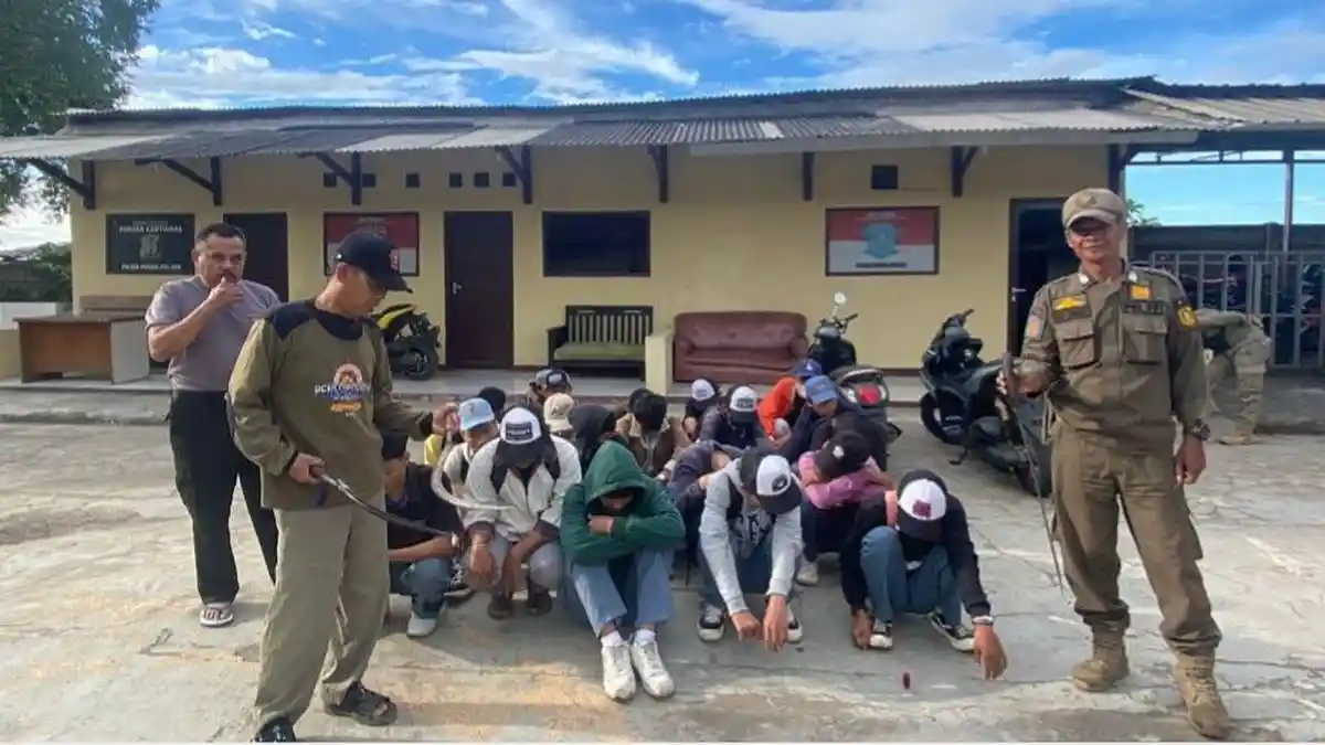 Diduga Mau Tawuran, 22 Pelajar di Parungpanjang Bogor Terjaring Razia Satpol PP