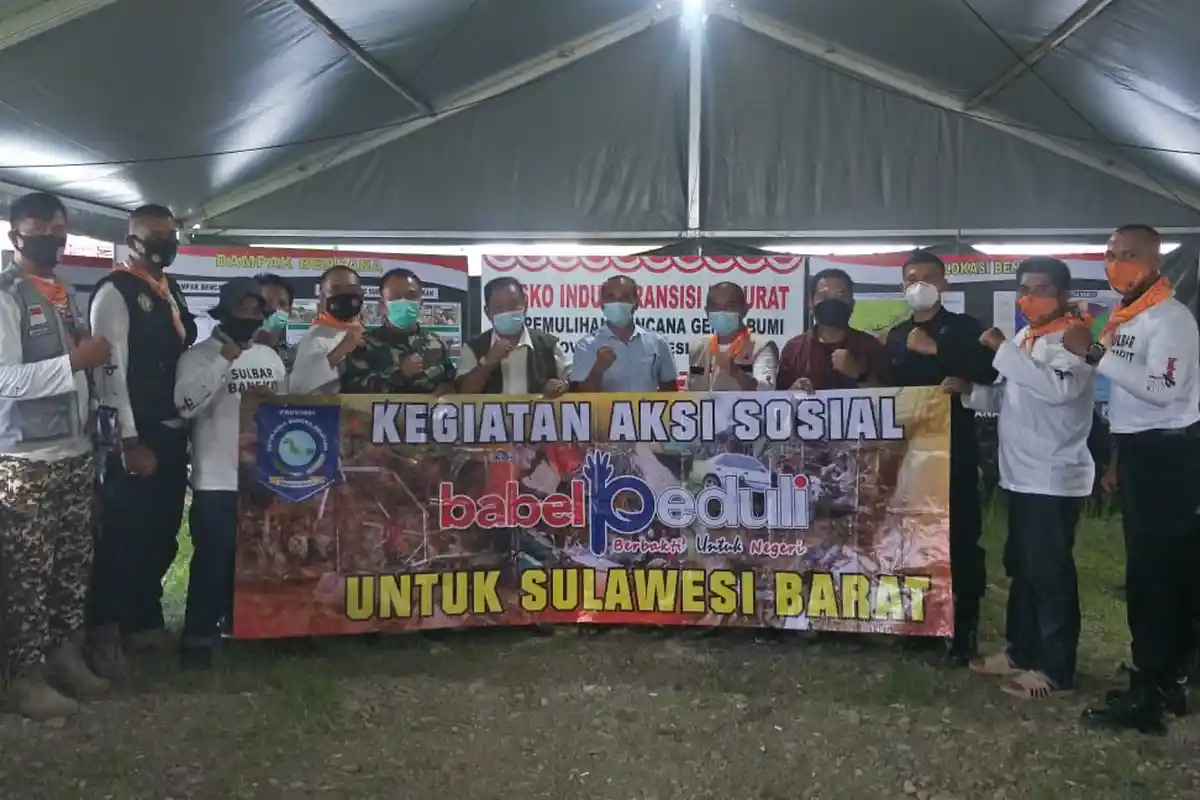 Babel Peduli Bantu Pembangunan Masjid Terdampak Gempa di Desa Kabiraan Ulumanda