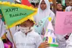 Pawai Santri-Santri Cilik Sambut Bulan Ramadan