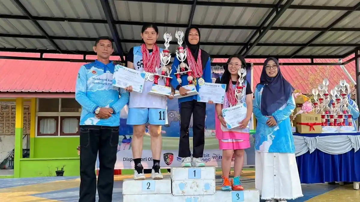 MTsN Lingga Raih Juara 1 Basket Putri Ajang POS XI 2026