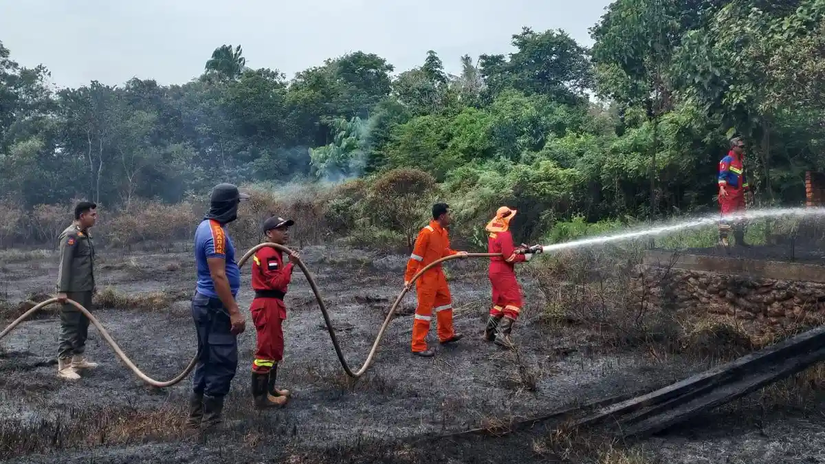 Mobil Damkar dan Suplai Air BPBD Lingga Rusak, Tim Kewalahan Padamkan Api yang Nyaris Tiap Hari