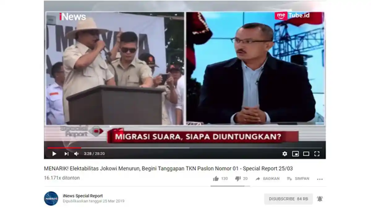 Ferdinand Hutahaean Jelaskan Mengapa BPN Prabowo-Sandi Tak Pernah Publikasikan Survei Internal