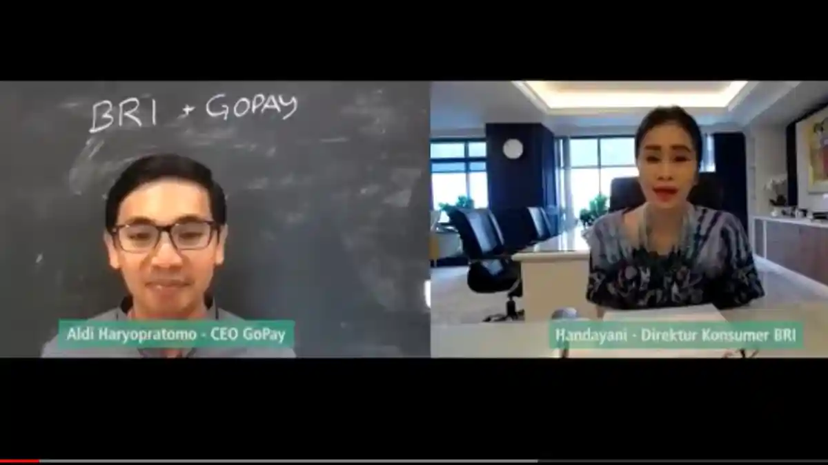 #dirumahaja, BRI Gratiskan Biaya Top Up GoPay