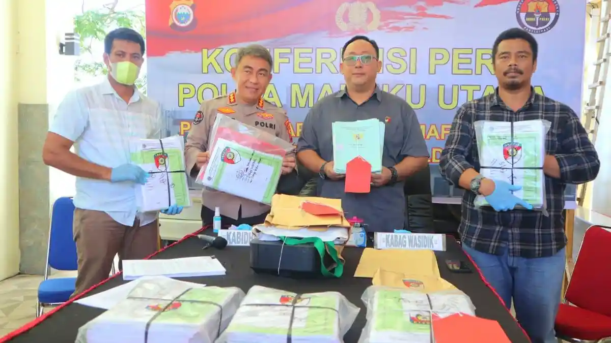 Polisi Tetapkan 4 Mafia Tanah Berlatar Belakang PNS, Kepala Desa dan 2 Warga Halmahera Tengah