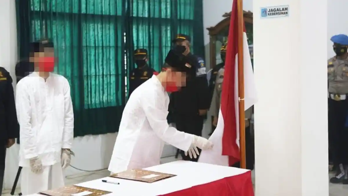 38 Napiter Nusakambangan Mengucap Ikrar Setia ke NKRI, KemenkumHAM Jateng: Keberhasilan Luar Biasa