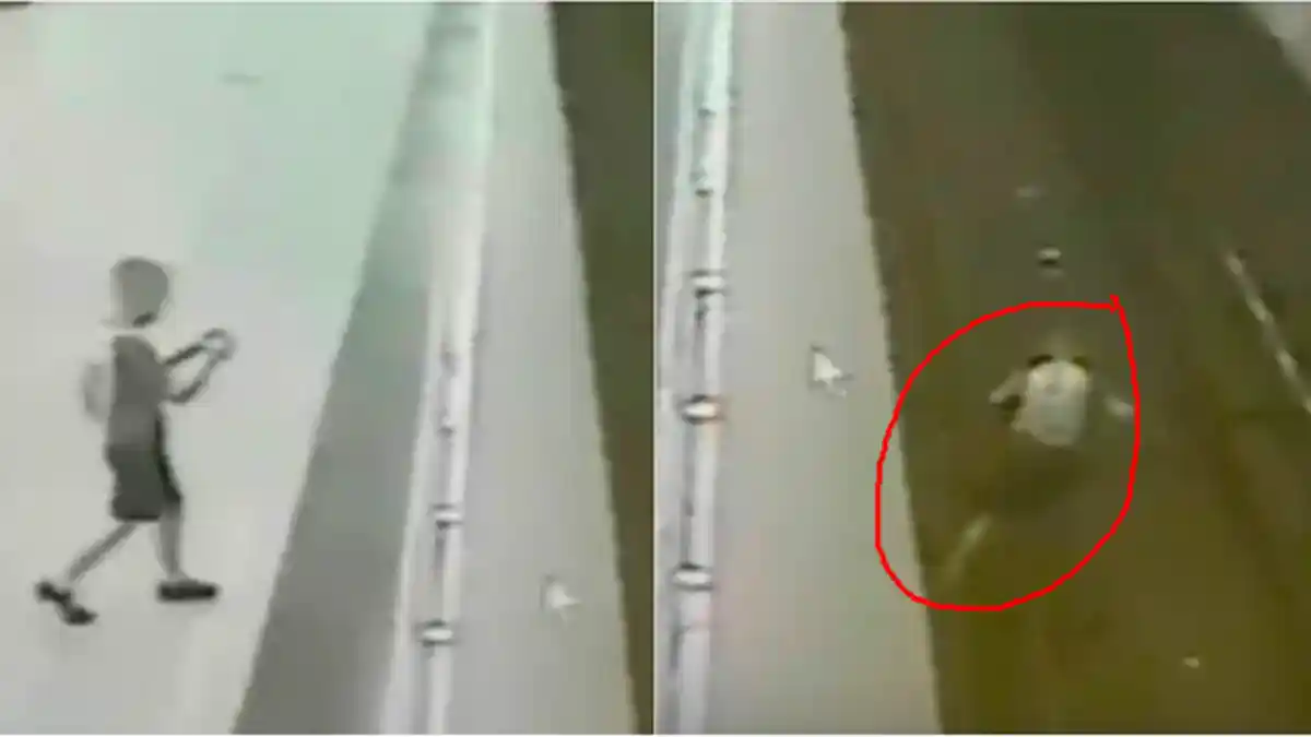 Asyik Main, Game Bocah Jatuh ke Rel Kereta Api Listrik,Ini yang Terjadi Selanjutnya, Tonton Videonya