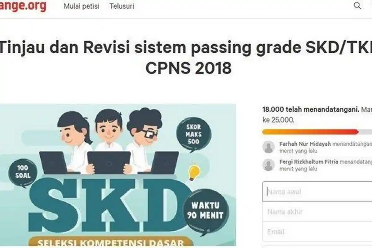 Pemerintah Resmi Gunakan Sistem Ranking pada Tes SKD CPNS 2018, Begini Aturannya