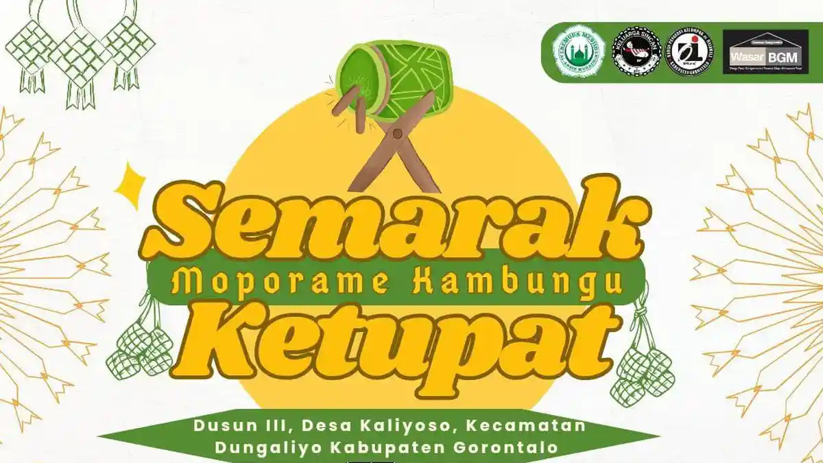Semarak Ketupat di Bongomeme Gorontalo, Warga Gelar Lomba Cukur Kelapa hingga Balap Karung
