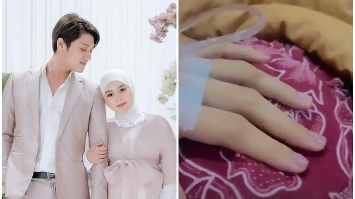 Masuk Rumah Sakit, Rizky Billar Perlihatkan Kondisi Lesti Kejora yang Dipasangi Infus