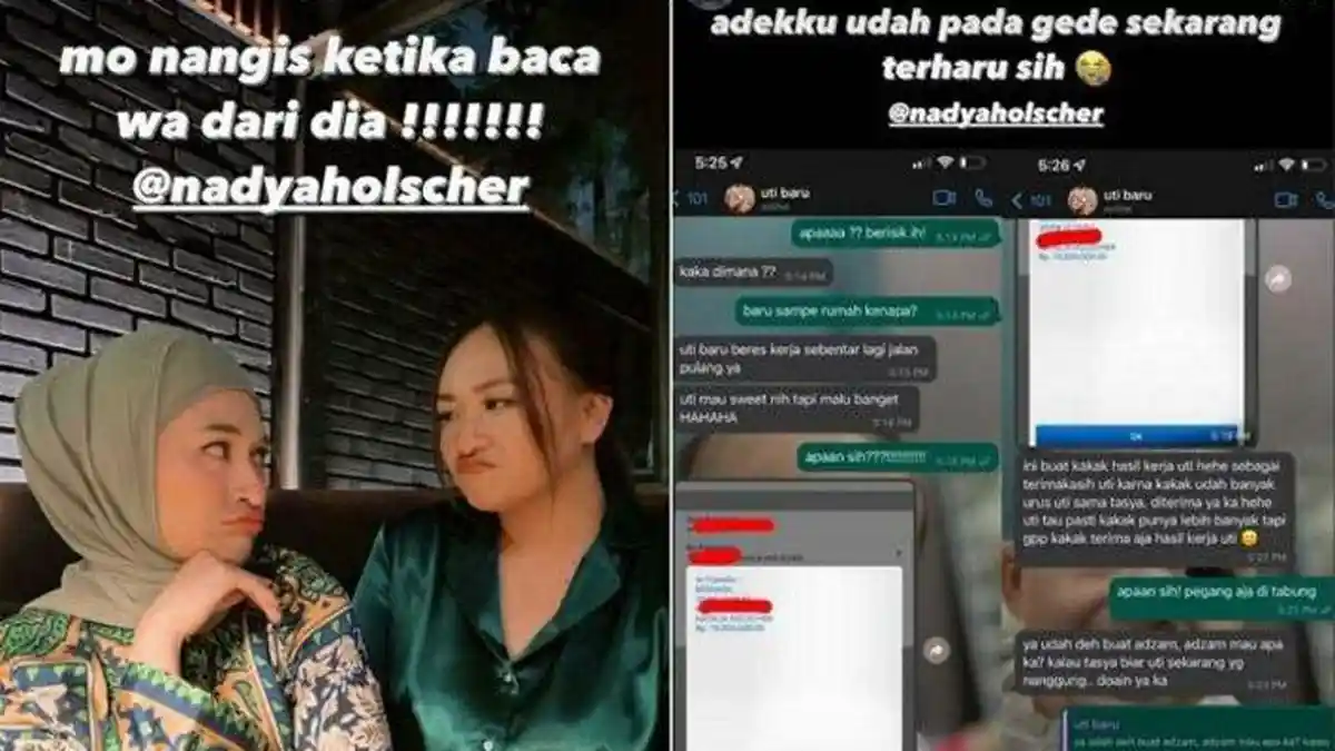Nathalie Holscher Mau Nangis Baca WA Adik, Dikirimi Uang Lebih Besar daripada Bulanan Sule